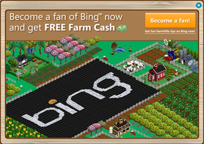 Farmville Ad for Bing